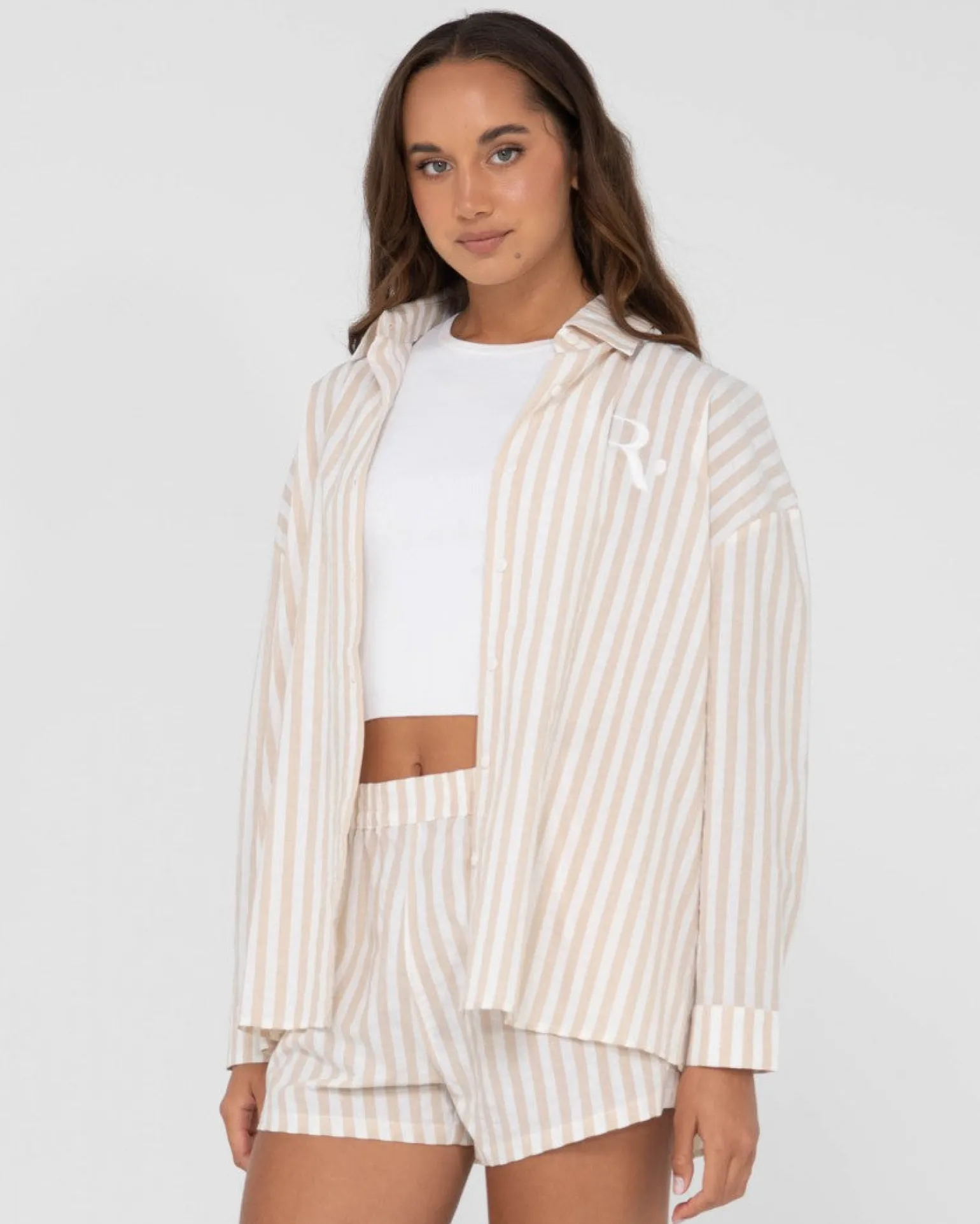 Camisa Extragrande A Rayas Mackenzie>Rusty Cheap
