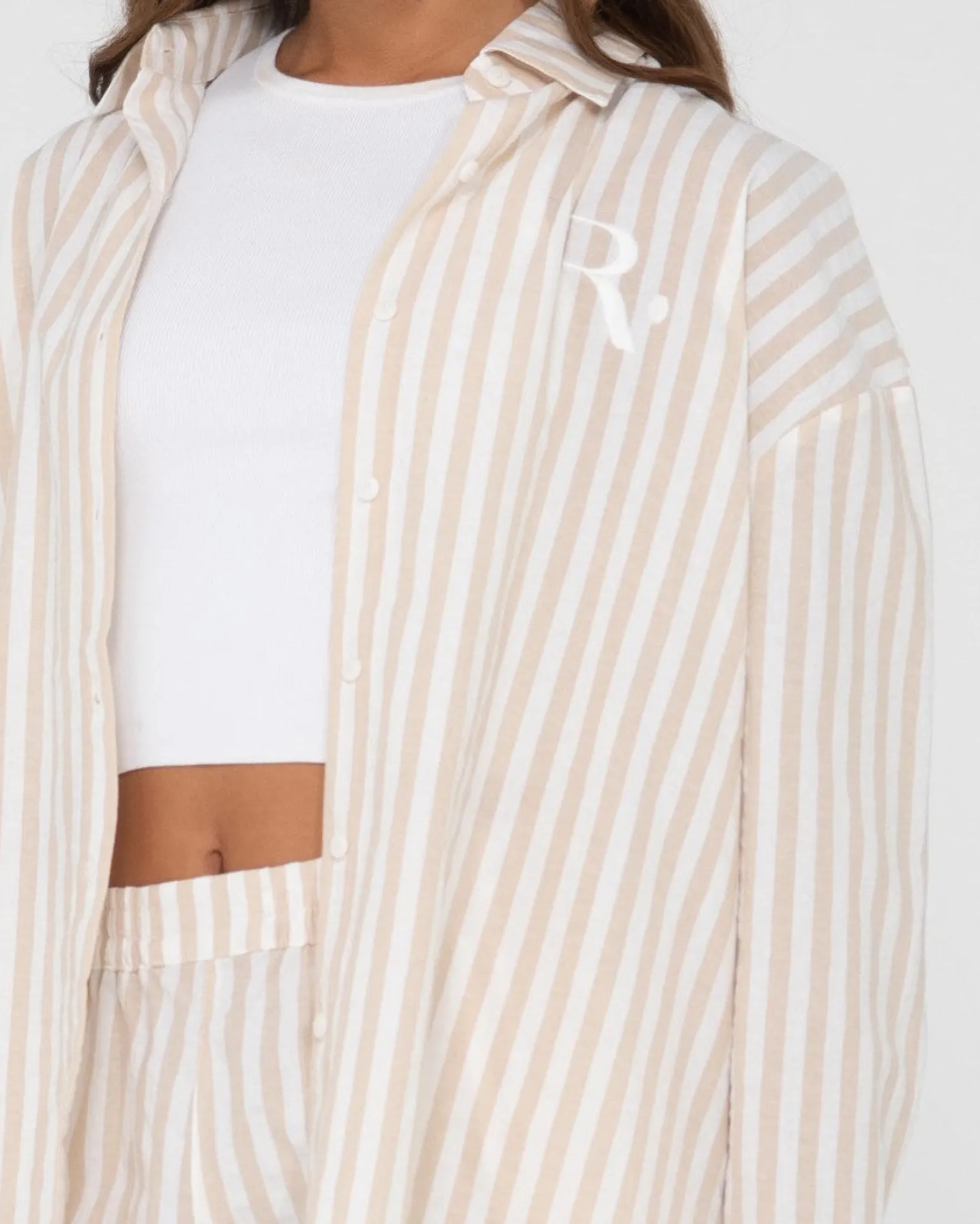 Camisa Extragrande A Rayas Mackenzie>Rusty Cheap