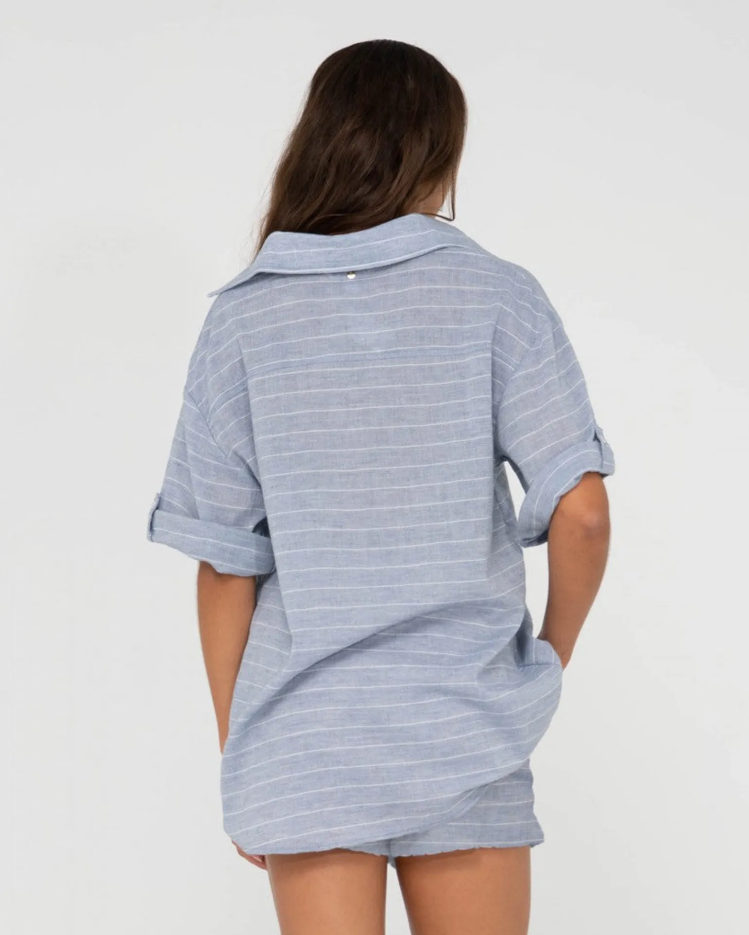 Camisa Extragrande A Rayas Siena>Rusty Flash Sale
