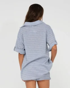 Camisa Extragrande A Rayas Siena><noscript><img width=