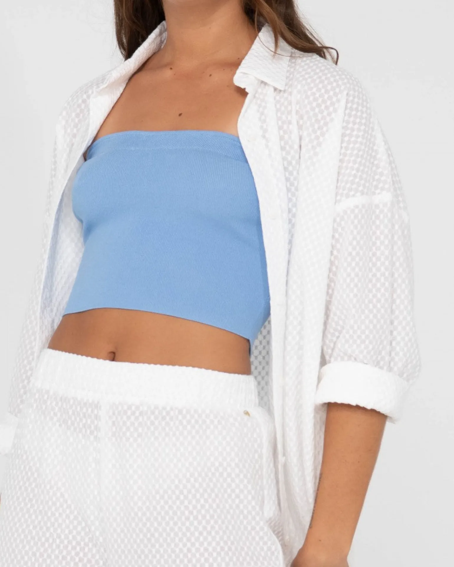 Camisa Extragrande De Manga Larga Isabelle>Rusty Clearance