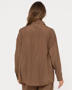 Camisa Extragrande De Manga Larga Porter>Rusty Best Sale