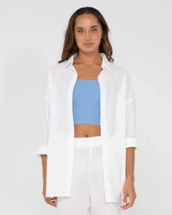 Camisa Extragrande De Manga Larga Isabelle>Rusty Flash Sale