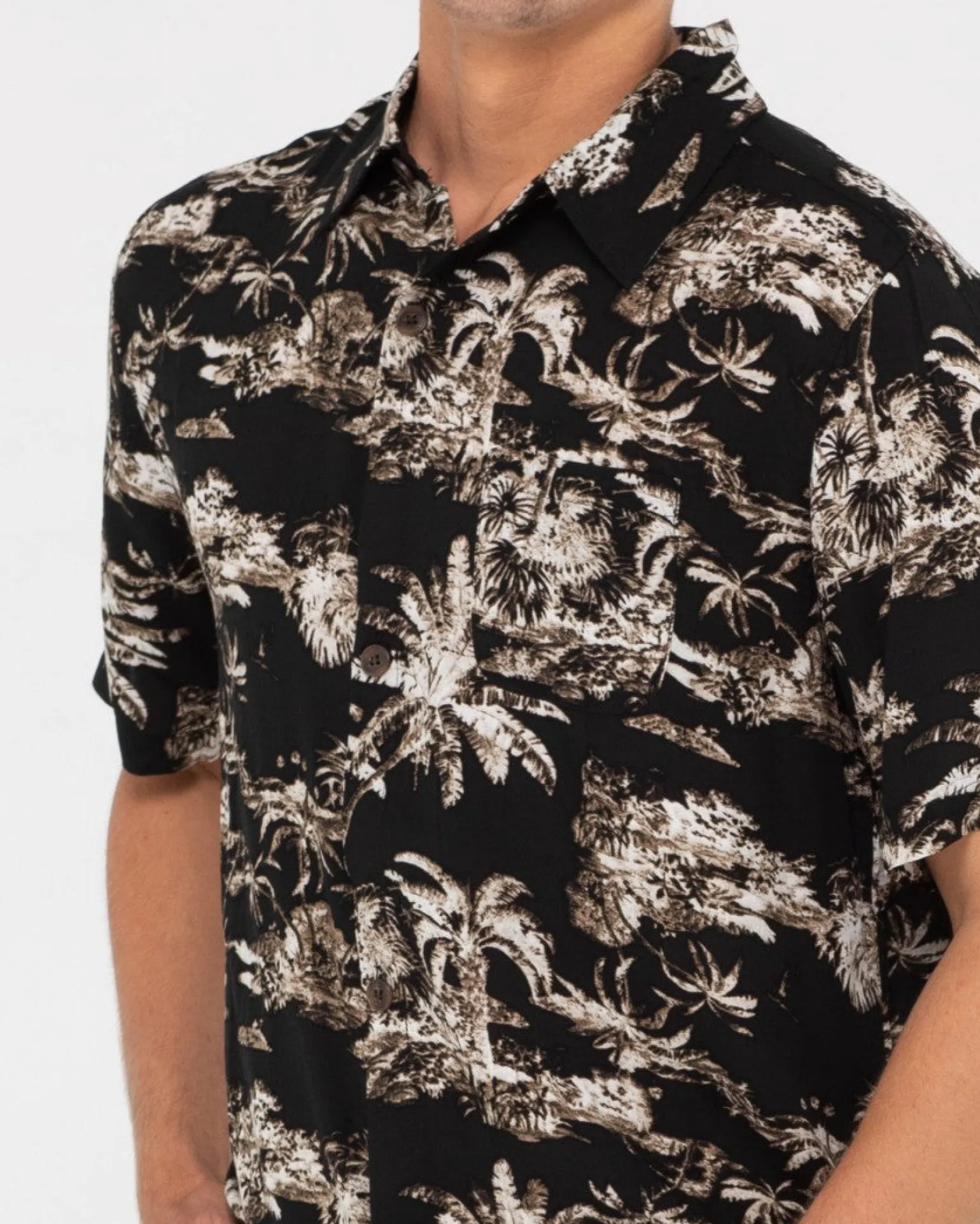 Camisa Manga Corta Palm Reader>Rusty Outlet