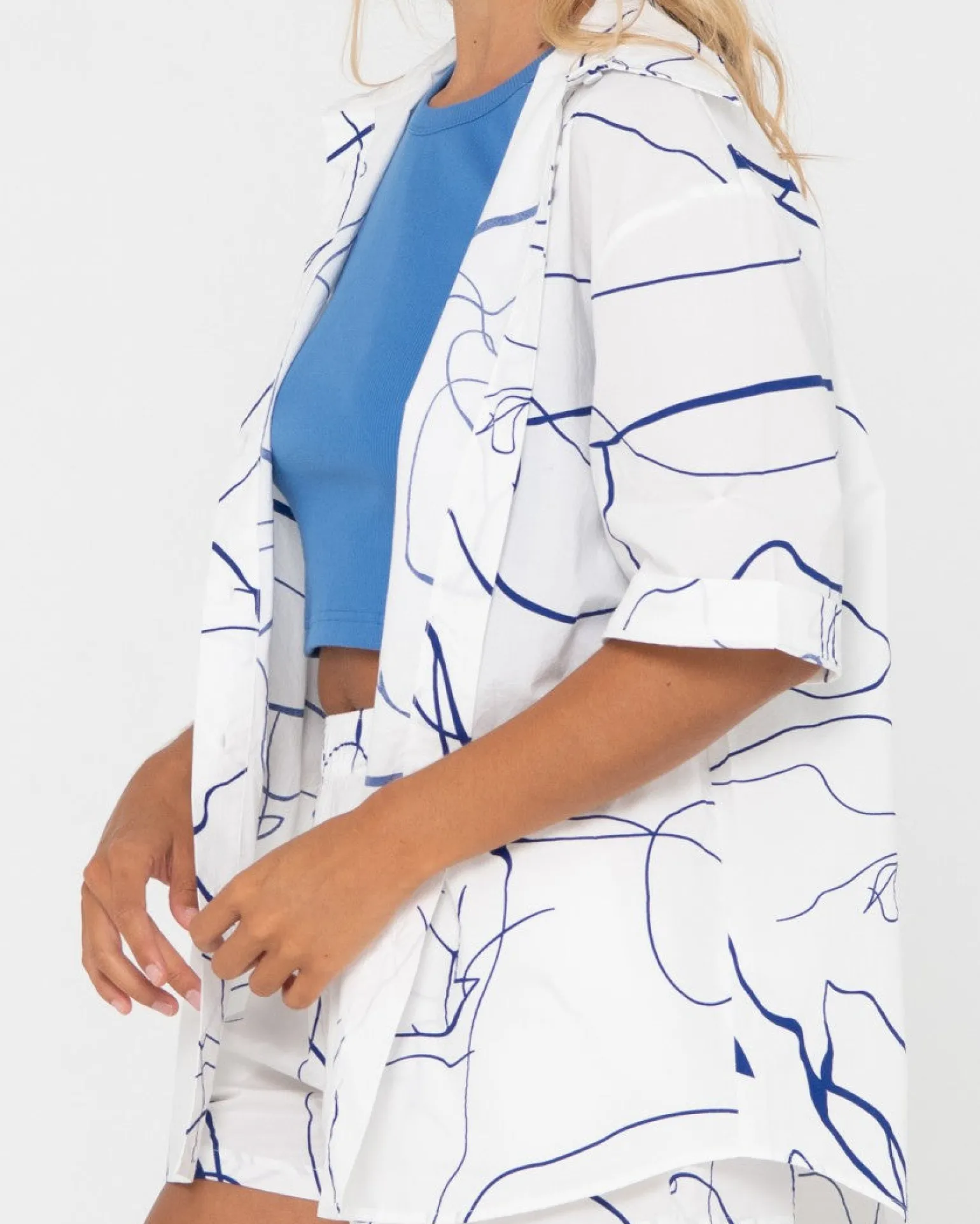Camisa Manga Corta Pinceladas>Rusty Outlet