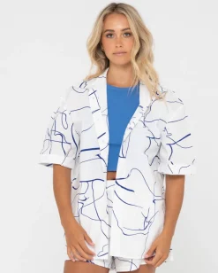 Camisa Manga Corta Pinceladas>Rusty Flash Sale