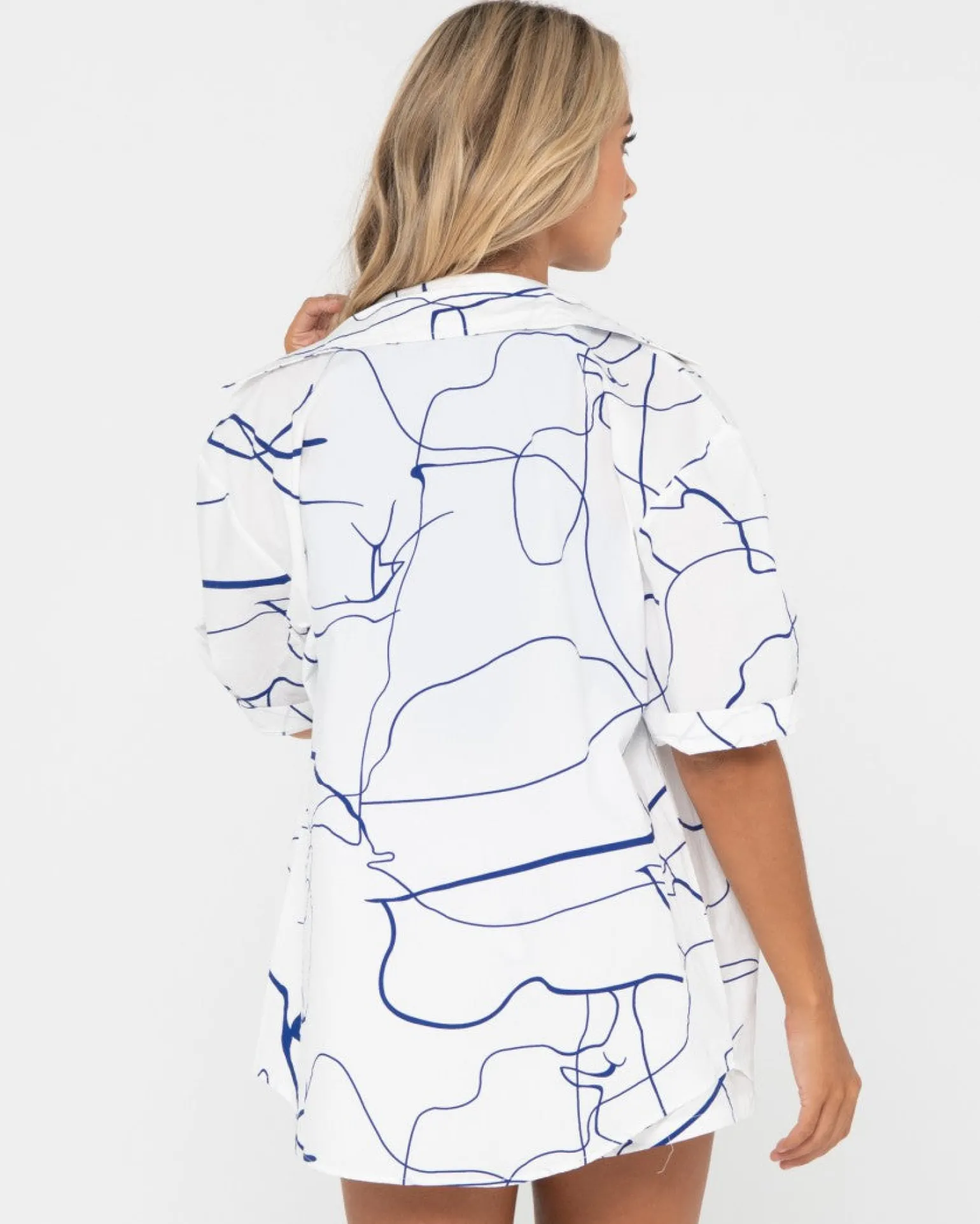 Camisa Manga Corta Pinceladas>Rusty Flash Sale