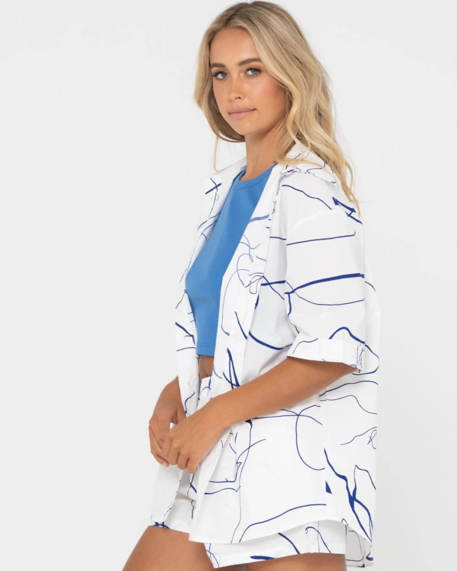 Camisa Manga Corta Pinceladas>Rusty Flash Sale