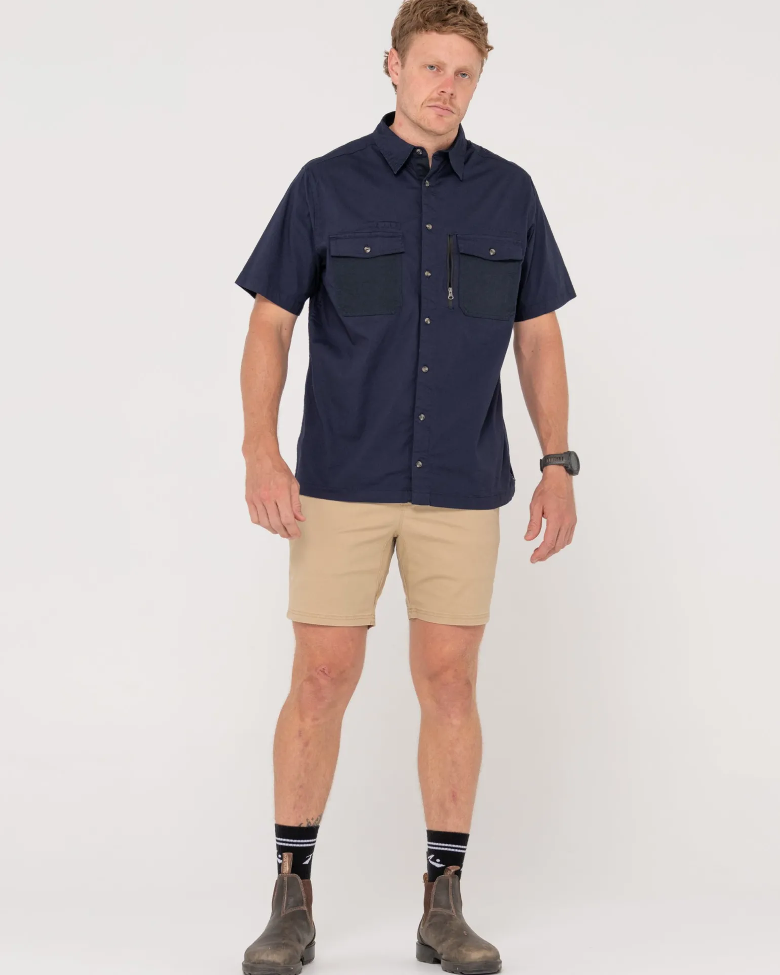 Camisa Manga Corta Presion>Rusty Hot