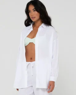 Camisa Oversize De Manga Larga Vahala><noscript><img width=