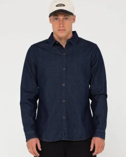 Camisa Vaquera De Manga Larga Dryver>Rusty Clearance