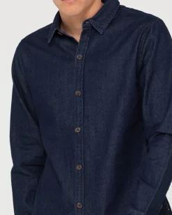 Camisa Vaquera De Manga Larga Dryver><noscript><img width=