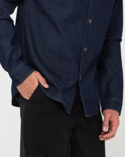 Camisa Vaquera De Manga Larga Dryver><noscript><img width=
