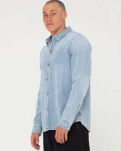 Camisa Vaquera De Manga Larga Dryver><noscript><img width=
