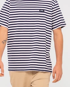 Camiseta A Rayas De Manga Corta Blazewater><noscript><img width=