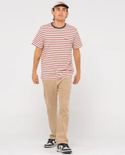 Camiseta A Rayas De Manga Corta Noble><noscript><img width=