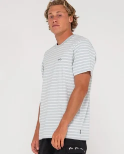 Camiseta A Rayas De Manga Corta Changing Lanes><noscript><img width=