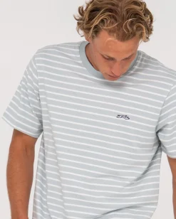 Camiseta A Rayas De Manga Corta Changing Lanes><noscript><img width=