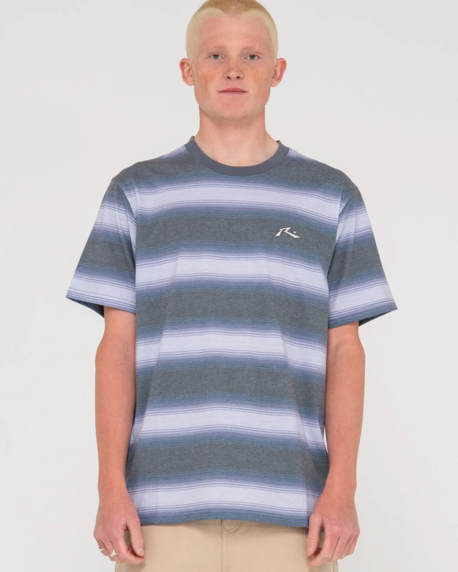 Camiseta A Rayas De Manga Corta Old Timer>Rusty Cheap