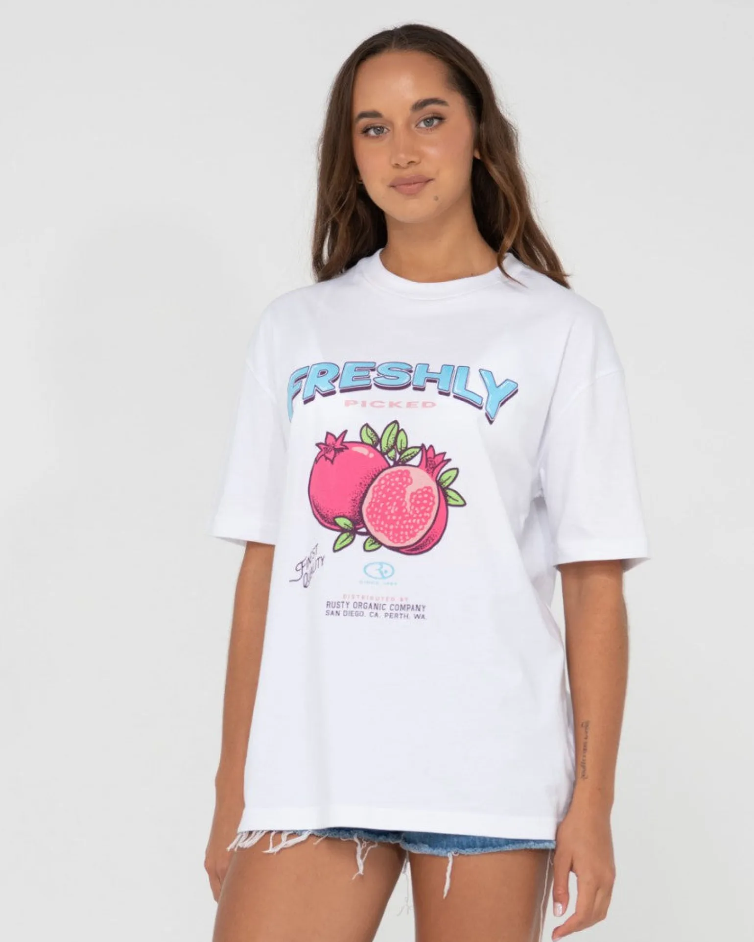Camiseta Con Grafico Extragrande Fruitful>Rusty Cheap