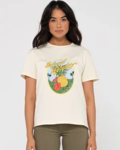 Camiseta Con Grafico Relajado Island Holiday><noscript><img width=
