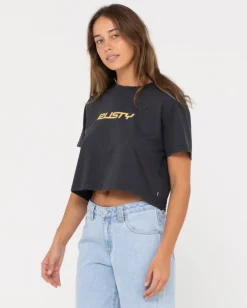 Camiseta Corta Con Grafico De Ajuste Relajado Rider><noscript><img width=