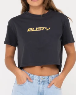 Camiseta Corta Con Grafico De Ajuste Relajado Rider><noscript><img width=