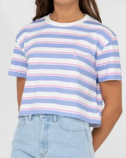 Camiseta Corta Holgada Con Rayas Camila><noscript><img width=
