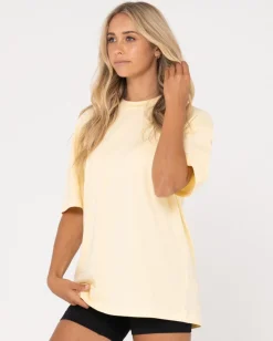 Camiseta De Corte Boyfriend De Blanks>Rusty Store