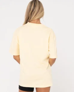 Camiseta De Corte Boyfriend De Blanks>Rusty Store