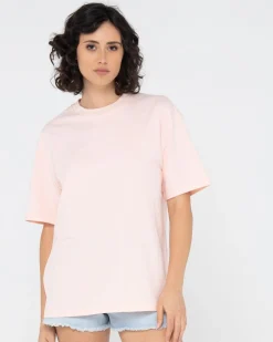 Camiseta De Corte Boyfriend De Blanks>Rusty Best Sale