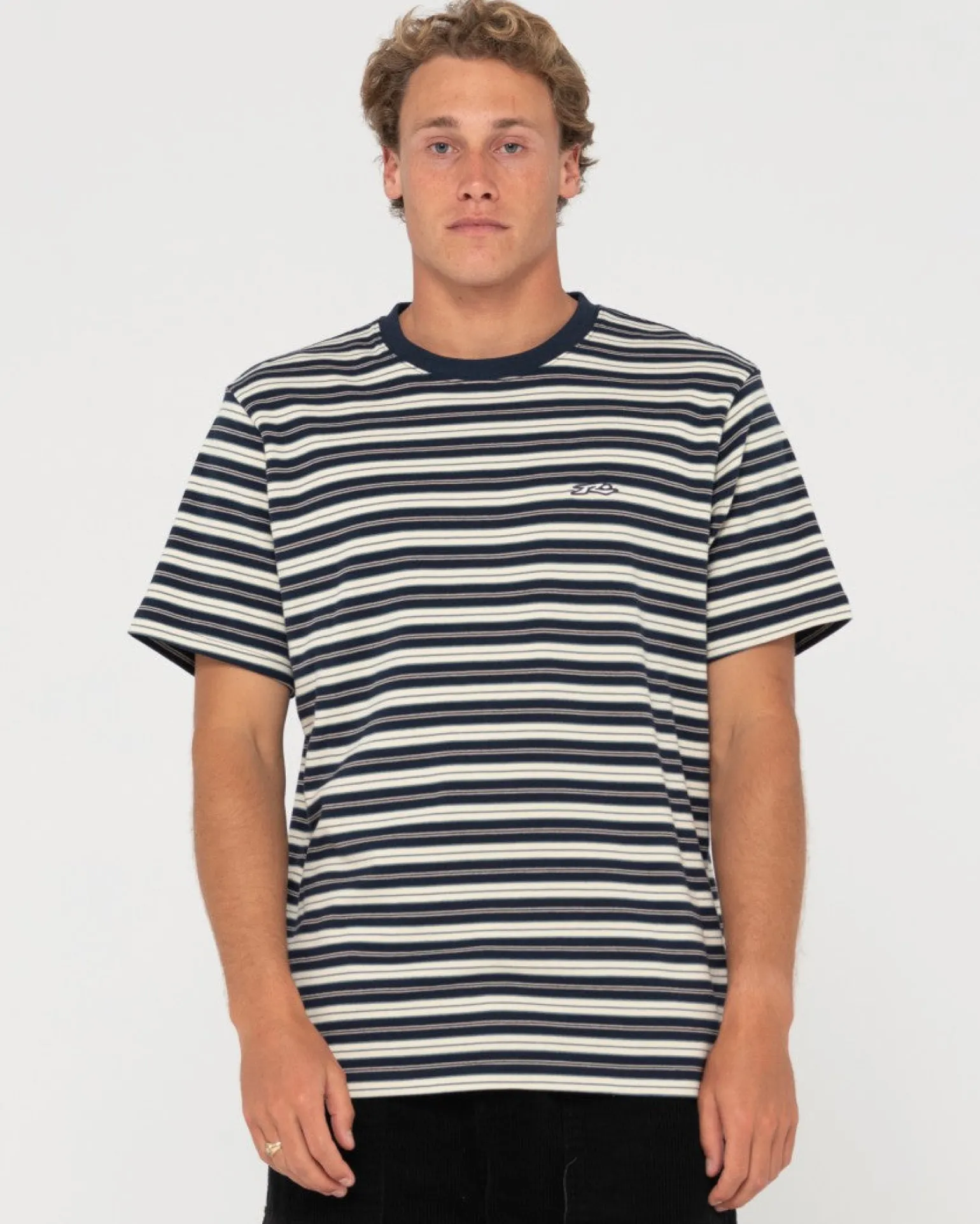 Camiseta De Manga Corta A Rayas Biscuits>Rusty Outlet
