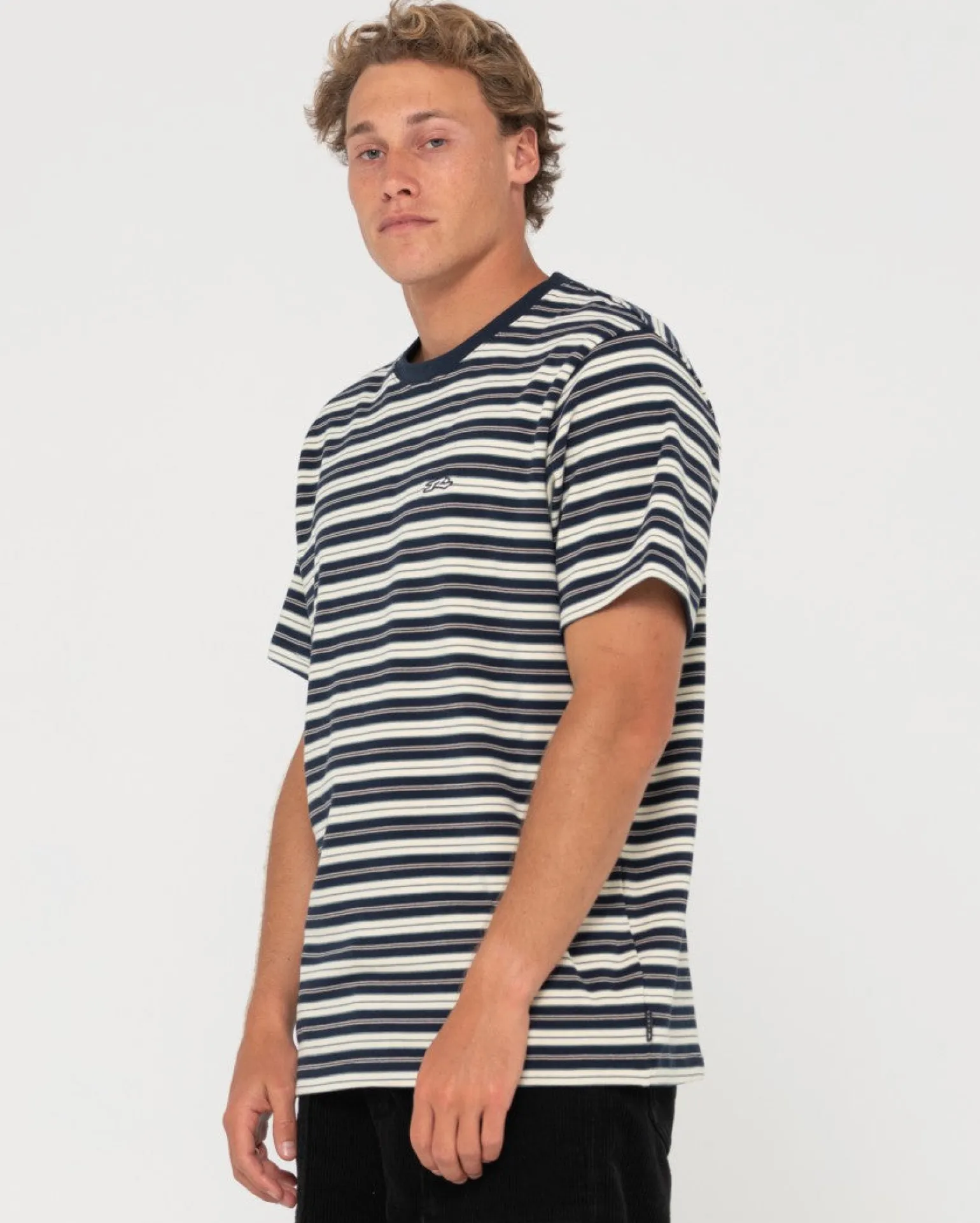 Camiseta De Manga Corta A Rayas Biscuits>Rusty Outlet