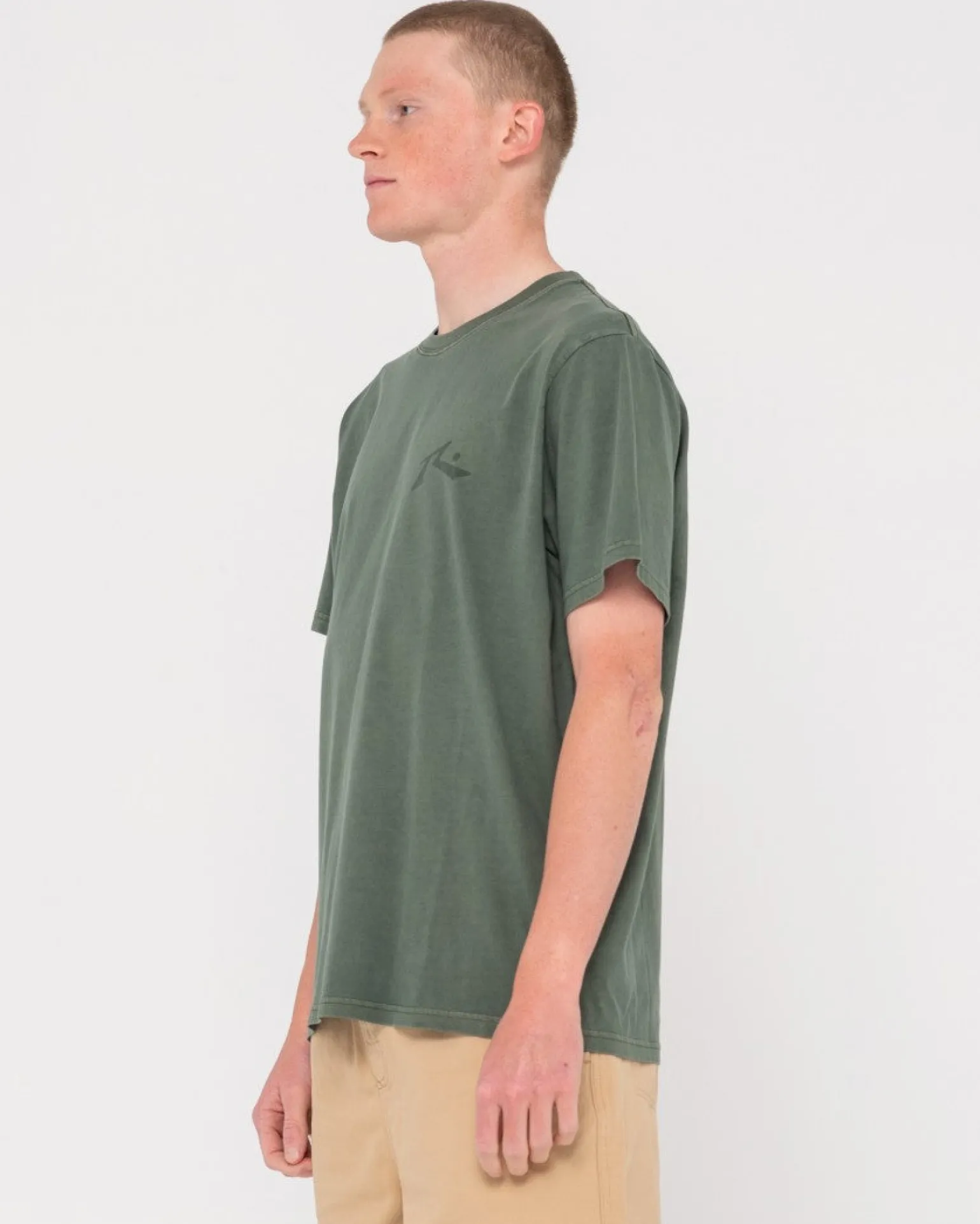 Camiseta De Manga Corta Con Lavado Comp>Rusty New