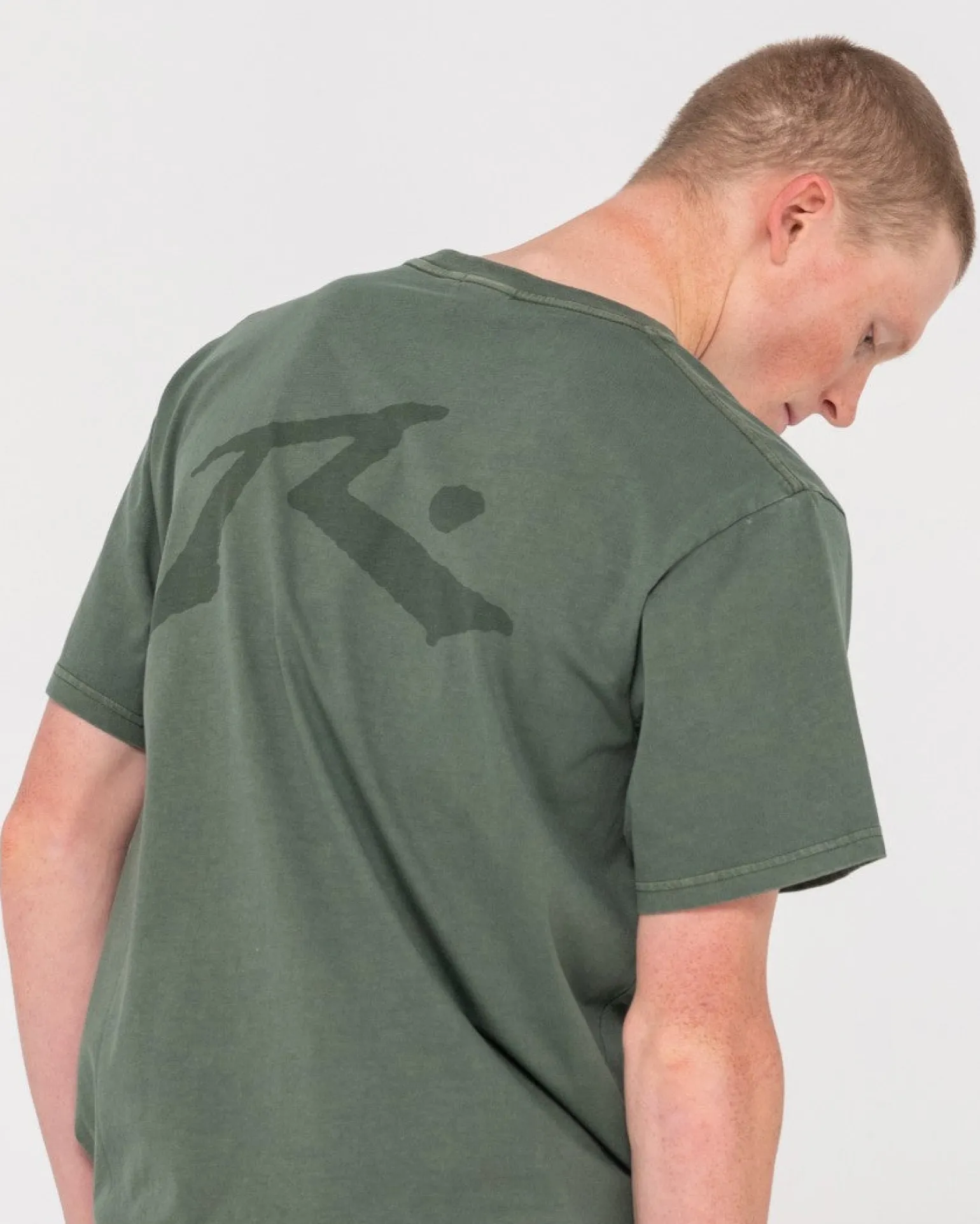 Camiseta De Manga Corta Con Lavado Comp>Rusty New