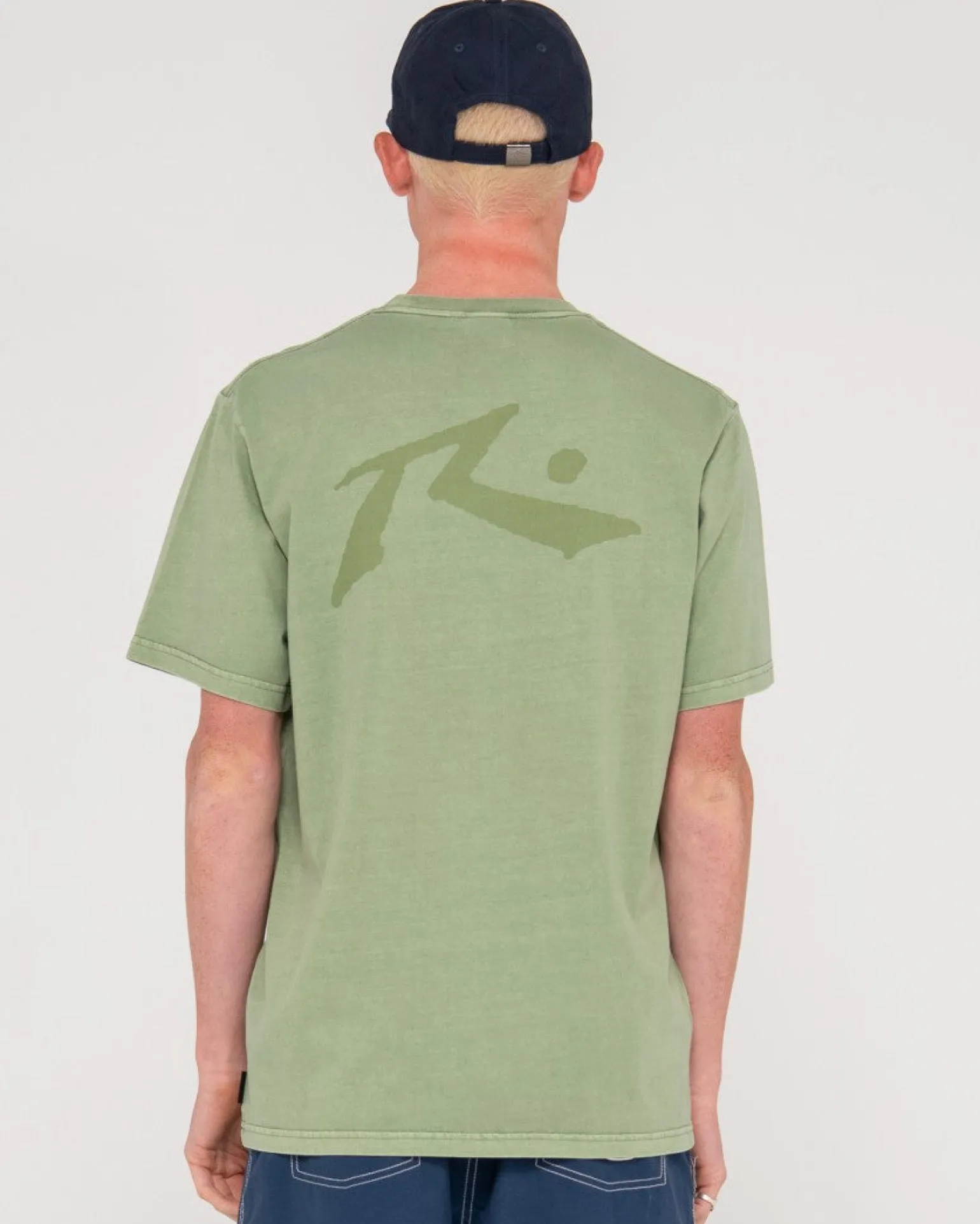 Camiseta De Manga Corta Con Lavado Comp>Rusty New