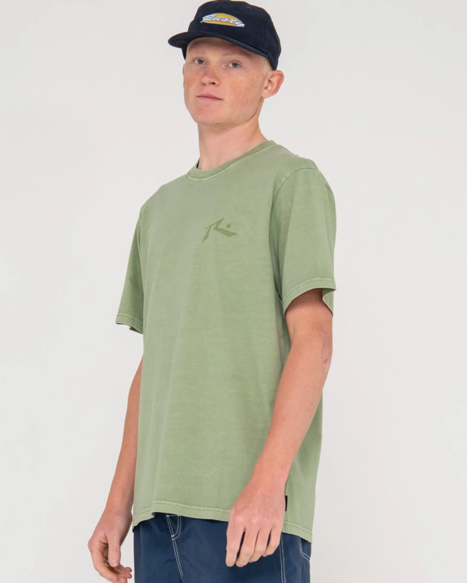 Camiseta De Manga Corta Con Lavado Comp>Rusty New
