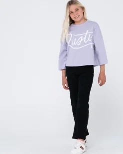 Camiseta De Manga Larga Script Para Ninas><noscript><img width=