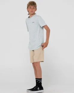 Camiseta De Rayas Changing Lanes Para Niños><noscript><img width=