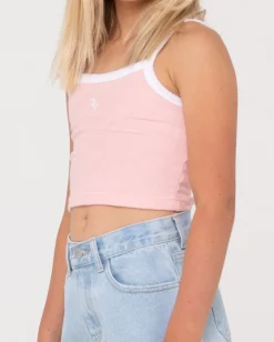 Camiseta De Tirantes Mala Terry De Rizo Para Nina><noscript><img width=