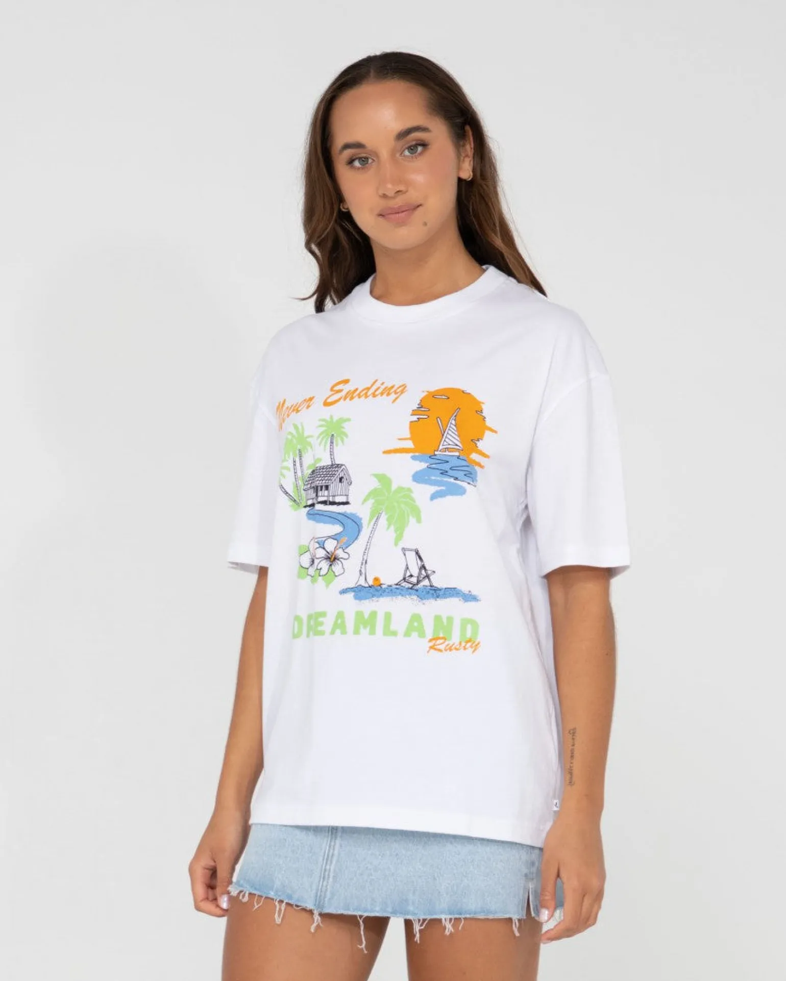 Camiseta Extragrande Con Grafico Dreamland>Rusty Sale