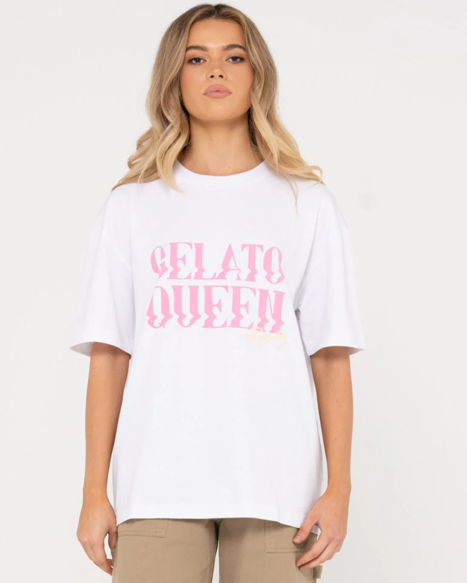 Camiseta Extragrande De Algodon Organico Gelato Queen>Rusty Sale
