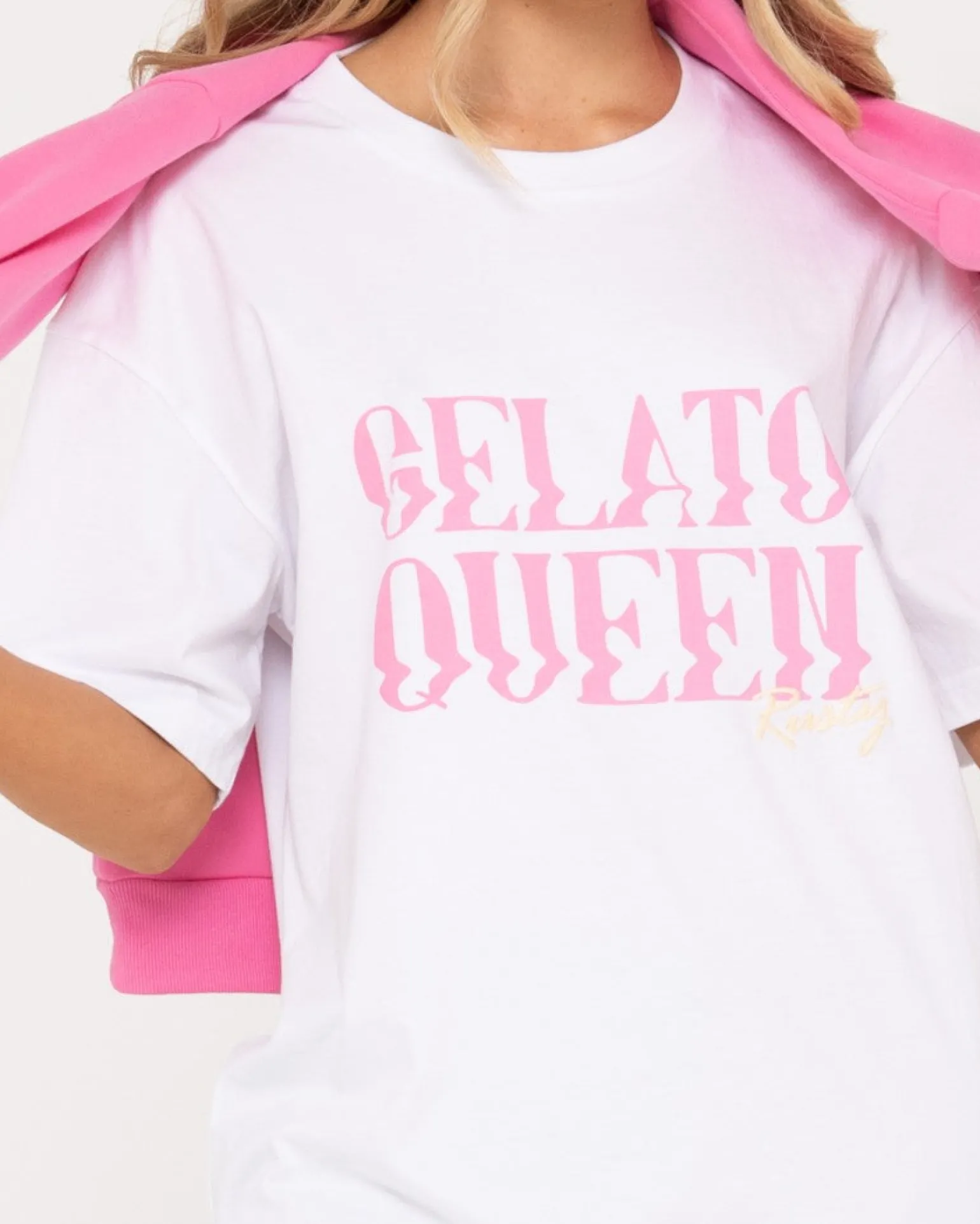 Camiseta Extragrande De Algodon Organico Gelato Queen>Rusty Sale