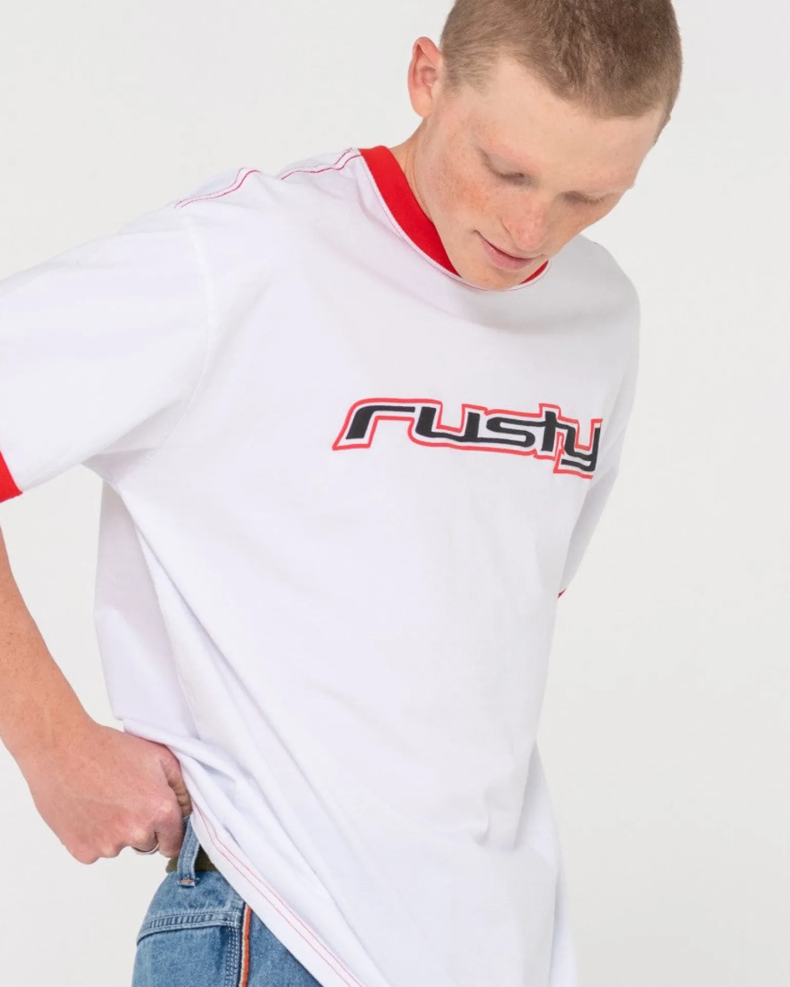 Camiseta Grafica De Manga Corta Dead Ringer>Rusty Store