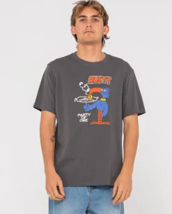 Camiseta Grafica De Manga Corta Party Of One><noscript><img width=