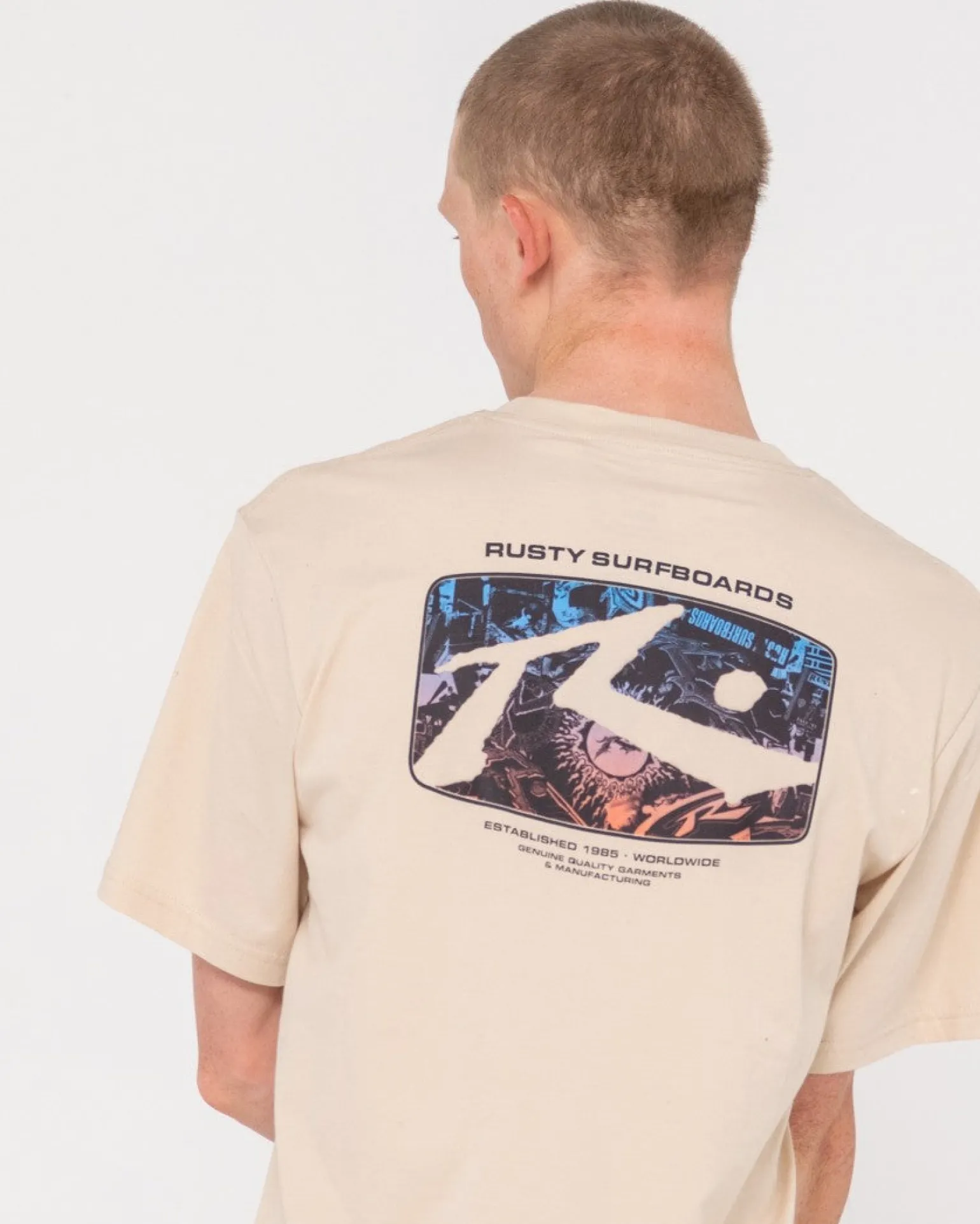 Camiseta Grafica De Manga Corta Advocate>Rusty Shop