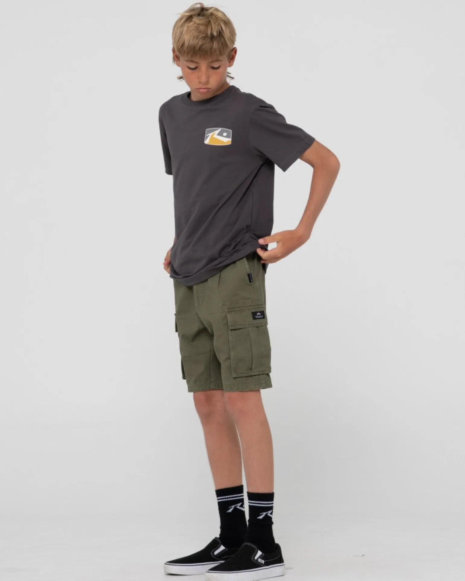 Camiseta Grafica De Manga Corta Click Bait Para Niños>Rusty Fashion