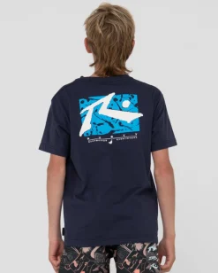 Camiseta Grafica De Manga Corta Splat Down Para Niños><noscript><img width=