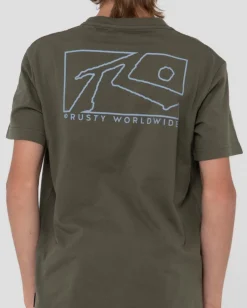 Camiseta Grafica De Manga Corta En Caja Para Niños><noscript><img width=