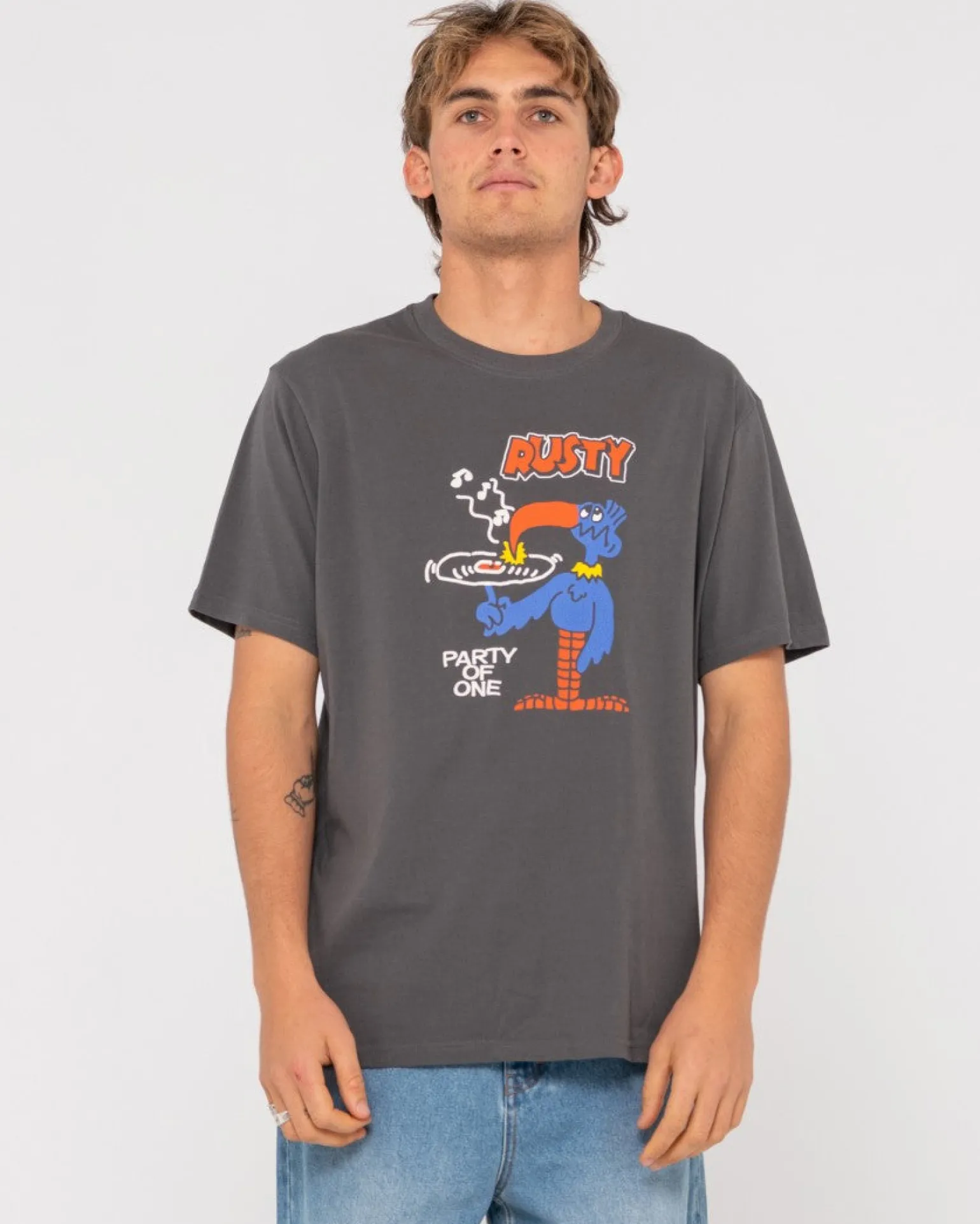 Camiseta Grafica De Manga Corta Party Of One>Rusty Online